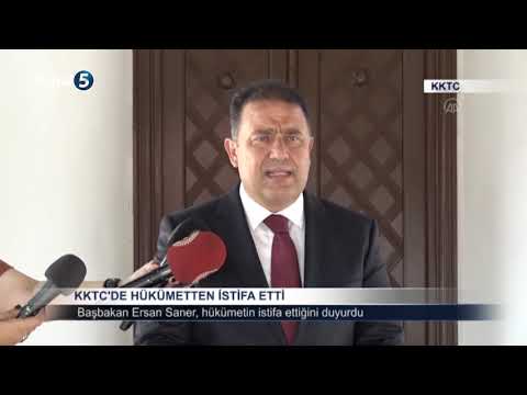 KKTC'DE HÜKÜMETTEN İSTİFA ETTİ