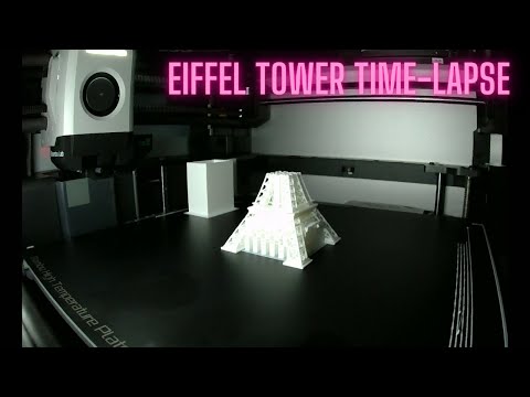 3D Printed Eiffel Tower Time-Lapse