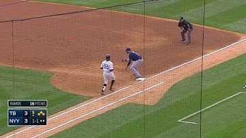 TB@NYY: Ramos induces groundout, Rays work out of jam