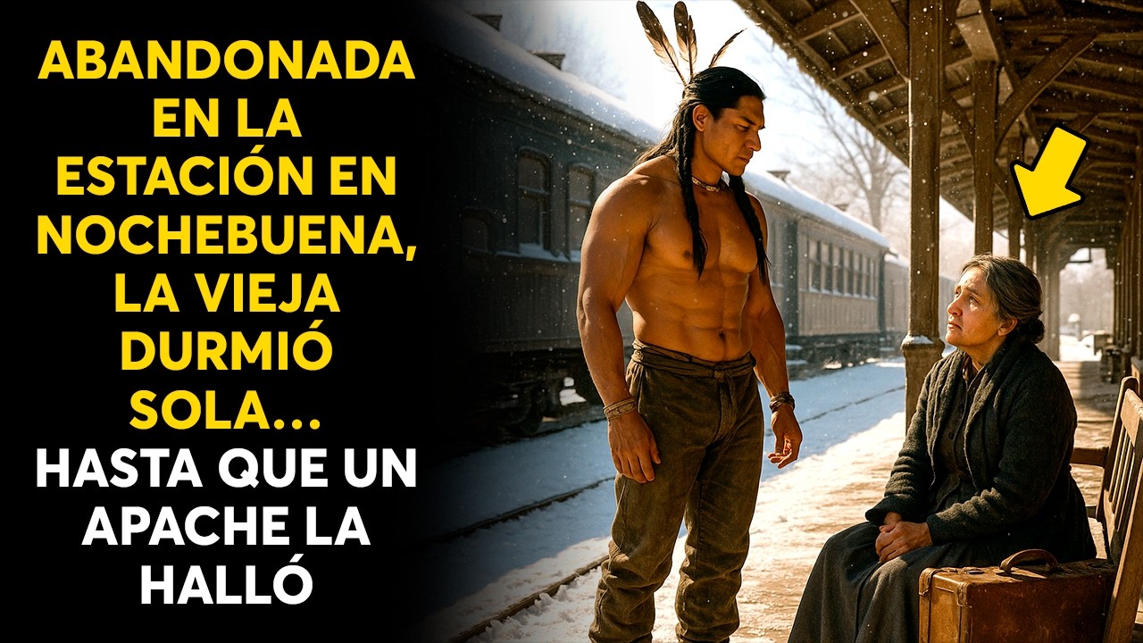 ABANDONADA EN LA ESTACIÓN EN NOCHEBUENA, LA VIEJA DURMIÓ SOLA… HASTA QUE UN APACHE LA HALLÓ