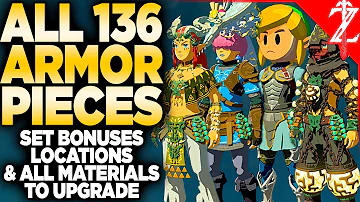 FULL Armor Guide TotK - All 136 Armor Pieces, Set Bonuses, Upgrade Costs & More Tears of the Kingdom