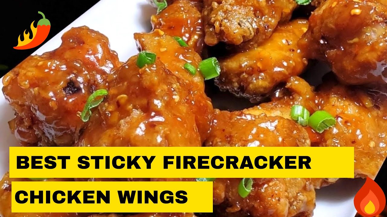 EASIEST SPICY!! STICKY! FIRECRACKER CHICKEN WINGSSPICY FOODJERENE'S