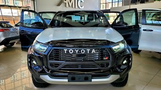 The New 2024 Toyota hilux GR Sport  ( V6 4.0L ), 4WD  inside and out '' with price ''