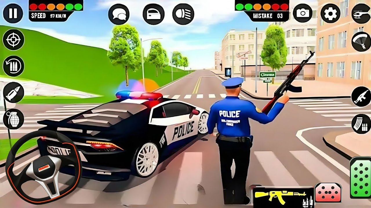 Us Police Car Chase Games 3D _ Real City Cop Pursuit Thief _ Android Gameplay _ Part 2 