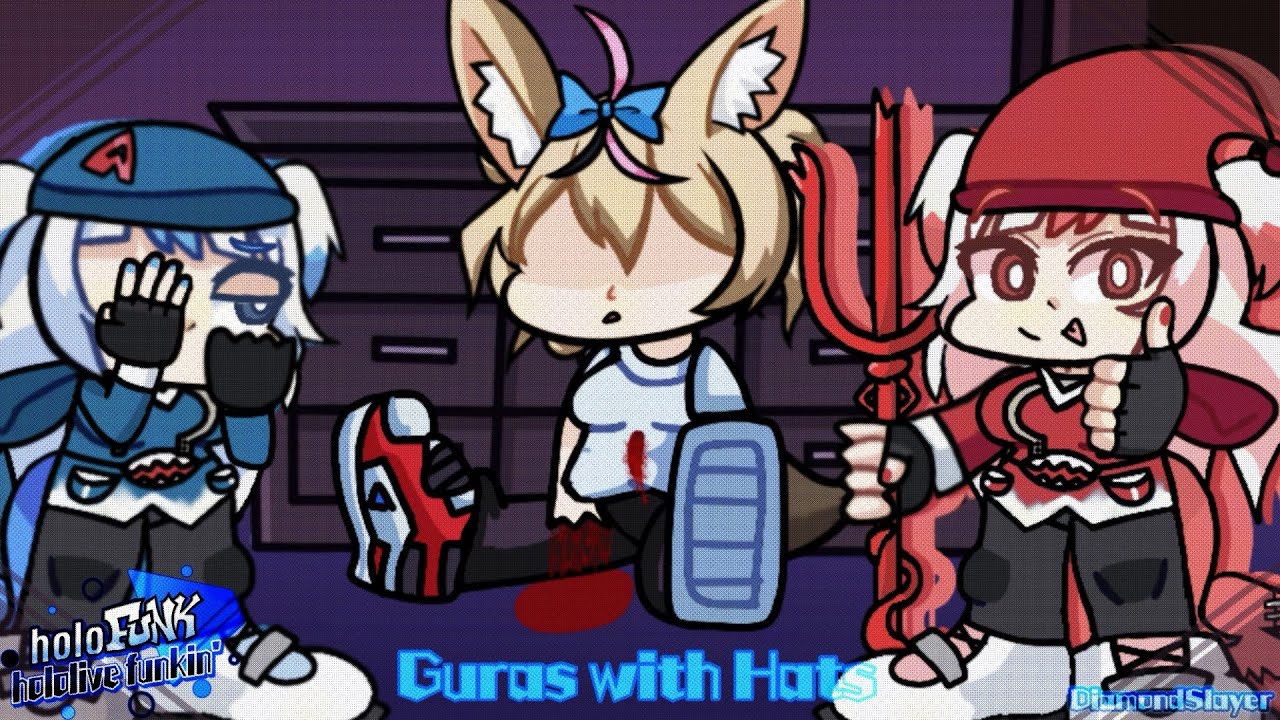 Guras with Hats [hololive / holofunk Animation]