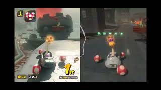 Troglo and sister playing Mario Kart core