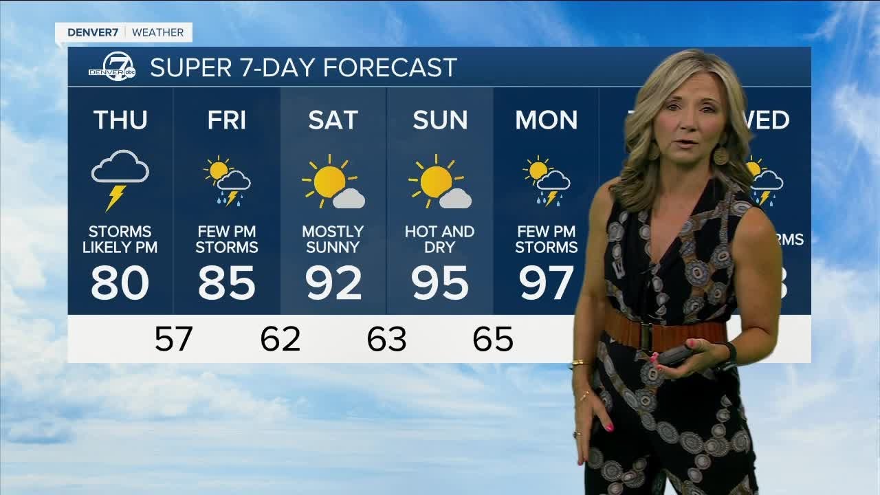 Better chance of storms and showers Thursday afternoon and evening ...