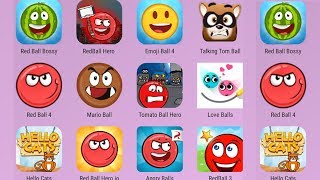 Red Ball Hero IO,Tomato Ball Hero,Red Ball 4,Angry Ball,Red Ball 3,Talking Tom Ball,Love Balls,Red B screenshot 5