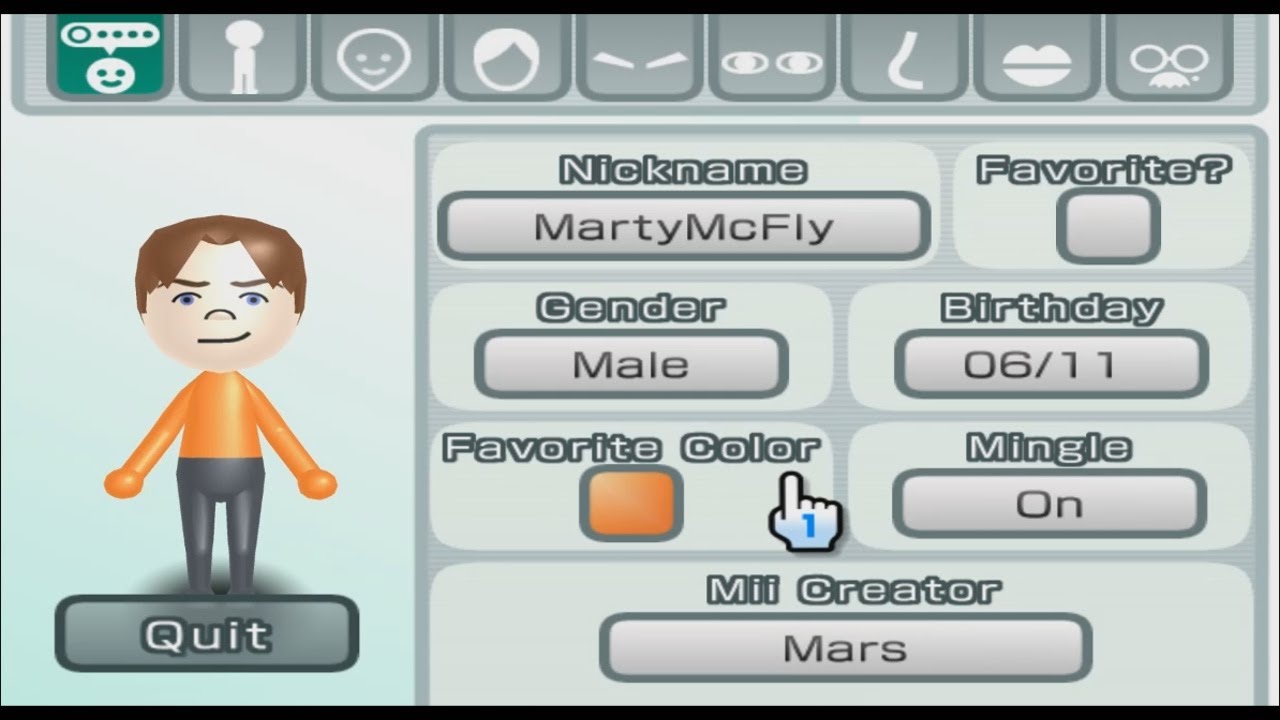 Marty McFly - Back To The Future - Mii 712 - YouTube