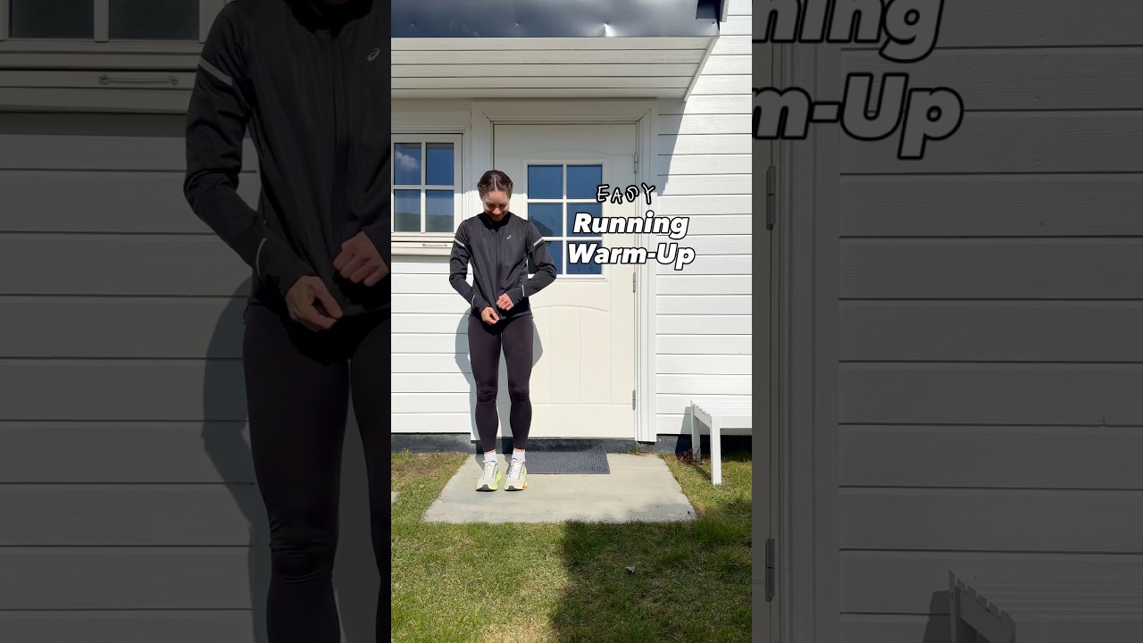 Easy Running Warm-Up 🏃‍♀️✨ #runningtips #warmup #runner