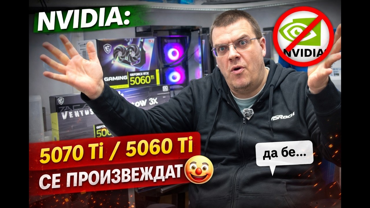 "NVIDIA - Видео карти RTX 5070 Ti / 5060 Ti 16GB все още се произвеждат" - Да бе, верно ли?