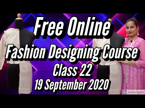 Free Online Fashion Designing Class 22 // Basic Sleeves Draping Technique