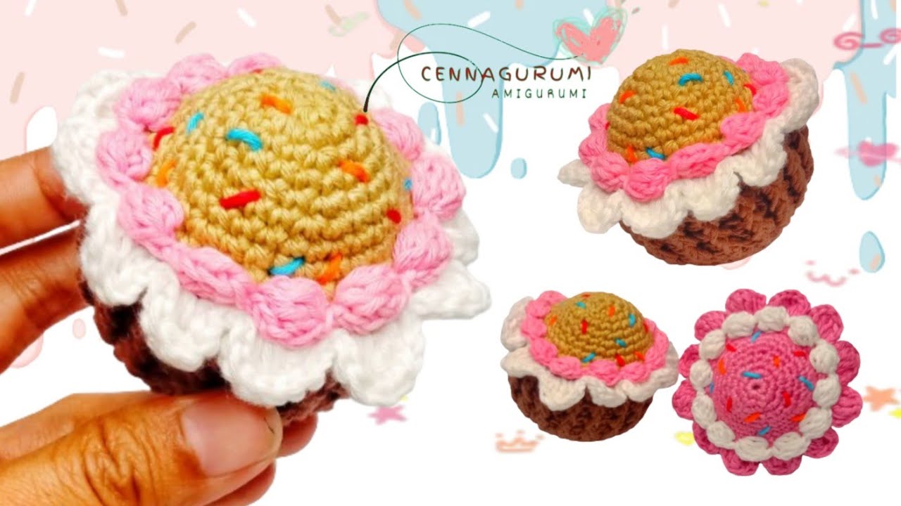 Crochet Food Amigurumi || Crochet Cupcake Amigurumi Tutorial