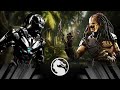 Mortal kombat x  triborg smoke vs predator very hard