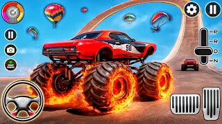 🔥 Monster Car on Fire Wheels! Extreme Loop Racing Challenge | Impossible Stunts Gameplay screenshot 3