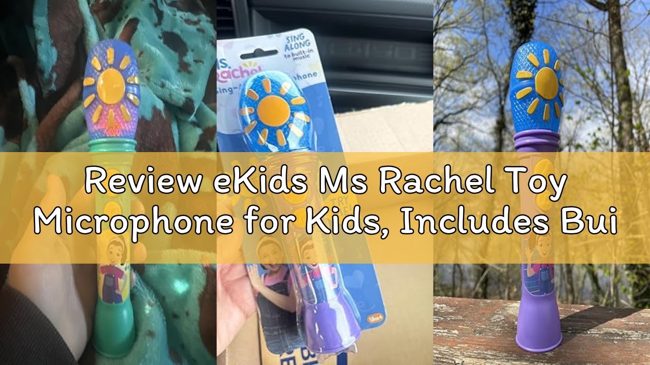 Review eKids Ms Rachel Toy Microphone for Kids, Includes Built-in Music and Lights, Toddler Toys Mak