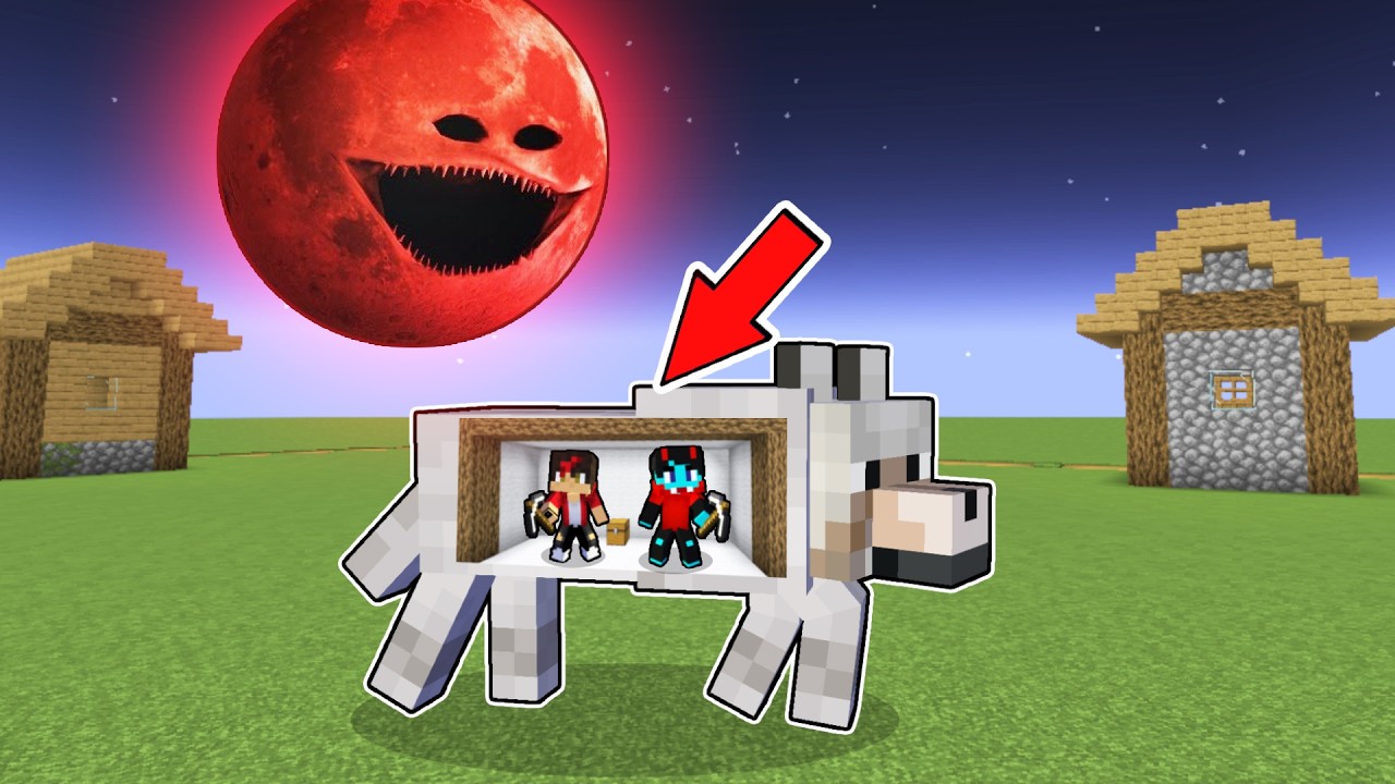 BLOOD MOON vs. SECRET BUNKER in DOG - Minecraft