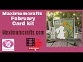 Maximumcrafts February Card Kit