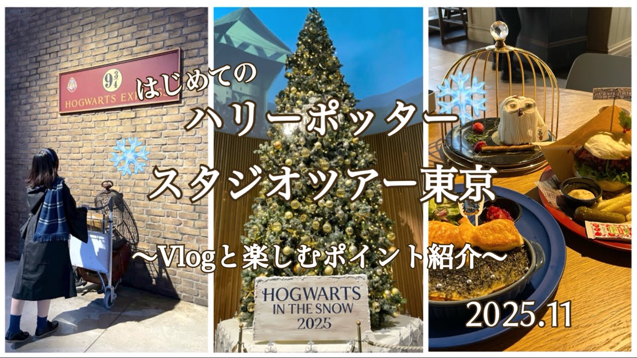 初ハリーポッタースタジオツアーvlog🪄攻略ポイント　　服装　フード　杖