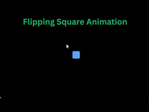 Flipping Square Animation  CSS & HTML Loader Animation Tutorial