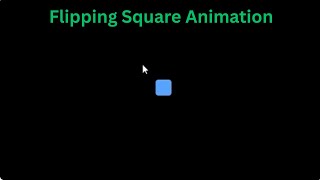 Flipping Square Animation  CSS & HTML Loader Animation Tutorial News