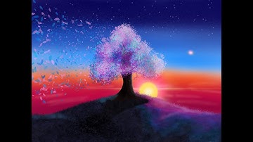 Magical Tree Timelapse 🌳✨Made in Procreate
