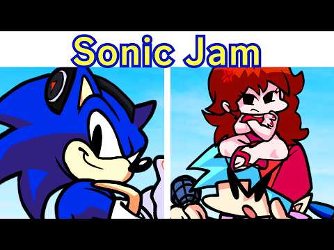 FNF Best Normal Sonic Mod!!! VS SONIC & PLAYABLE SONIC (Cutscenes + Result Screens) SONIC JAM