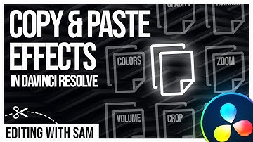 Copy Paste Effects in DaVinci Resolve | How to Apply Effects to Multiple Clips in DaVinci Resolve 18
