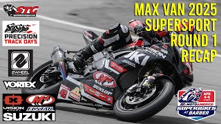 Max Van 2025 MotoAmerica Supersport Round 1 Barber Race