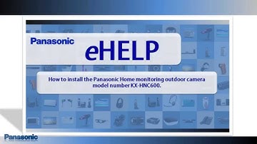 Panasonic - Home Network Cameras - KX-HNC600 - How to Select an installation location.