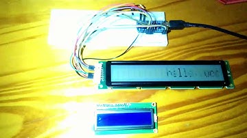 Working 29 year old big HD44780 LCD  scrolling text