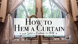 How to Hem a Curtain | An Easy, Alternate Way to Hem a Curtain