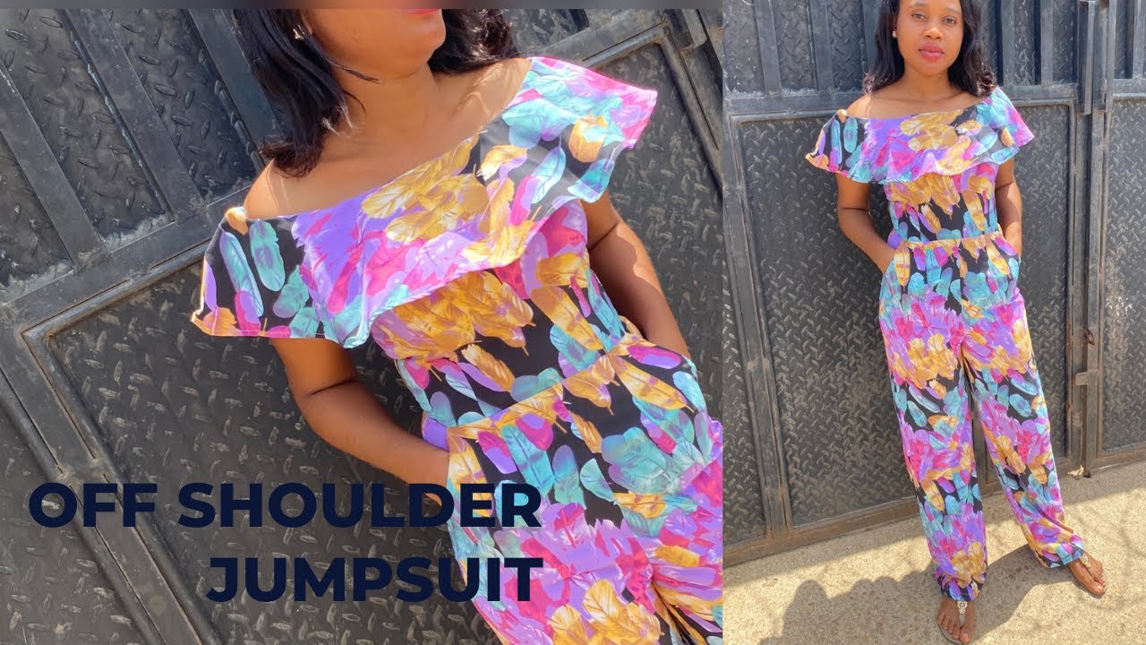 How to Cut and Sew Off Shoulder JUMPSUITS, beginners friendly.