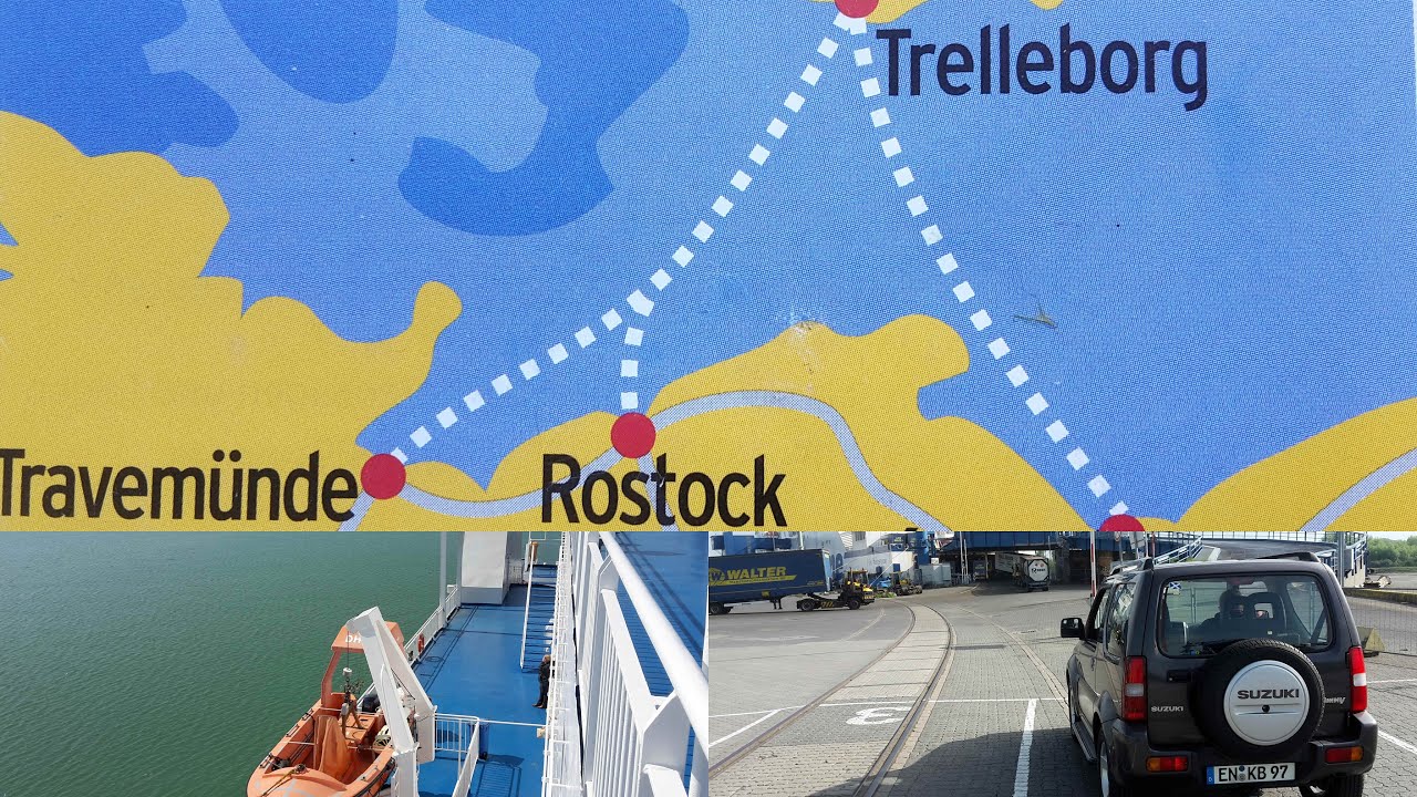 Fährfahrt mit der Nils Holgersson 05/2018 von Travemünde nach Trelleborg/Schweden - YouTube
