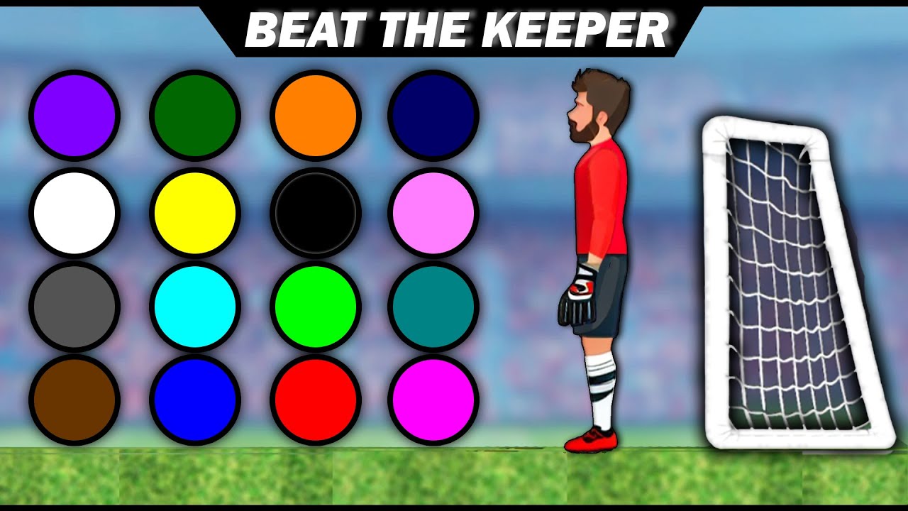 BEAT THE KEEPER | Color Marble Soccer Race Tournament #8