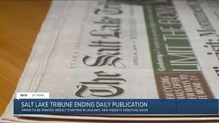 Salt Lake Tribune announces change to weekly print edition in 2021