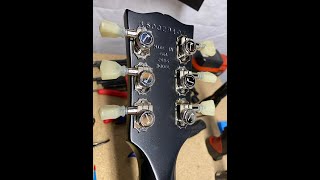 Installing Kluson Locking Tuners on a Gibson Les Paul. Vast upgrade!