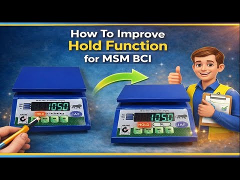 Configure platform scale parameters 4 MSM BCI baby scale hold function