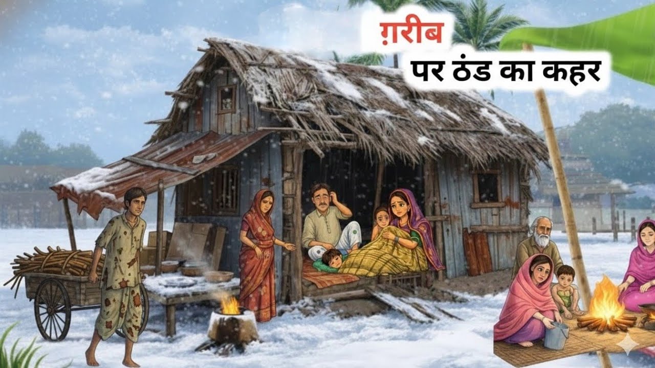 गरीब पर ठंड का कहर | GAREEB PAR THAND KA KAHAR | HINDI KAHANI | CARTOON STORY | MORAL STORY 