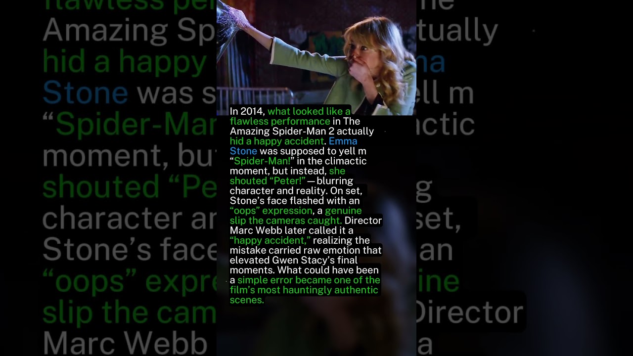 Why Emma Stone’s “Spider-Man” Mistake Became The Most Iconic Scene