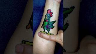 Zombie Hen 🐓Tattoo by floating pen art sticker #shorts #tattoo #art
