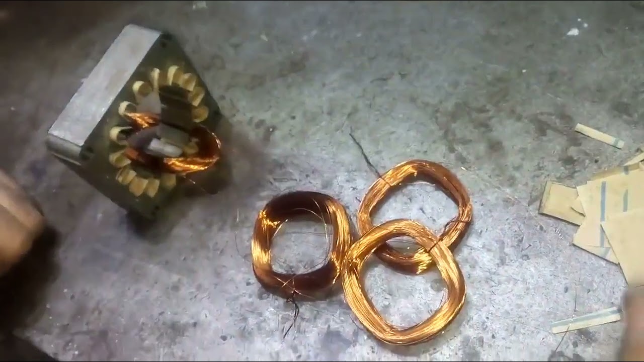 تعلم طريقه لف موتور مروحه مكتب بالتفصيل