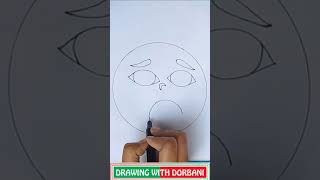 How To Draw Fear Emoji | Emoji Drawing | DRAWING WITH DORBANI #shorts