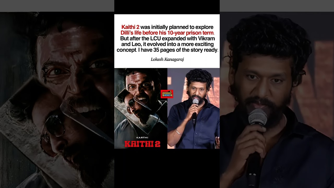Lokesh Kanagaraj about Kaithi 2 😱😱😱