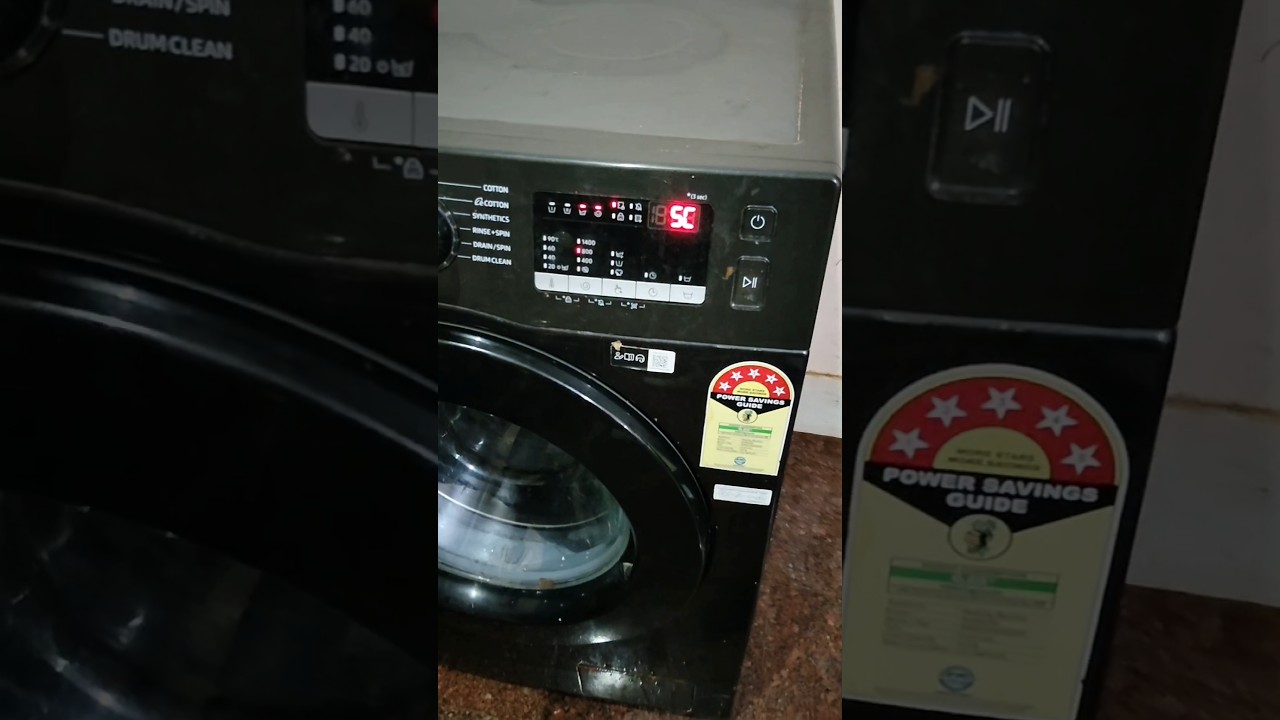 Samsung frant load washing machine sc error 