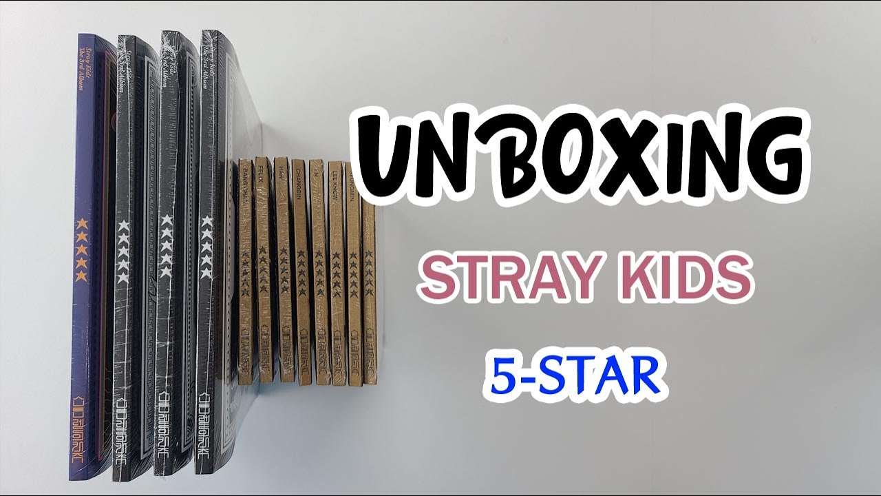 ♡Unboxing Stray Kids 스트레이키즈 8th Mini Album 樂-STAR (Rock, Roll, Limited Star  & Postcard Ver.)♡ 