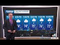Weather forecast: Cooler stretch with clouds and showers