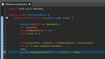 Beginner Java Tutorial - Random Number Generator - Part 3 (Dice Roll Program)