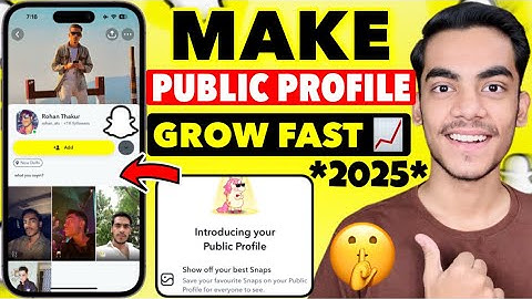 How To Make Public Profile On Snapchat 2025 | How To Make Public Profile On Snapchat