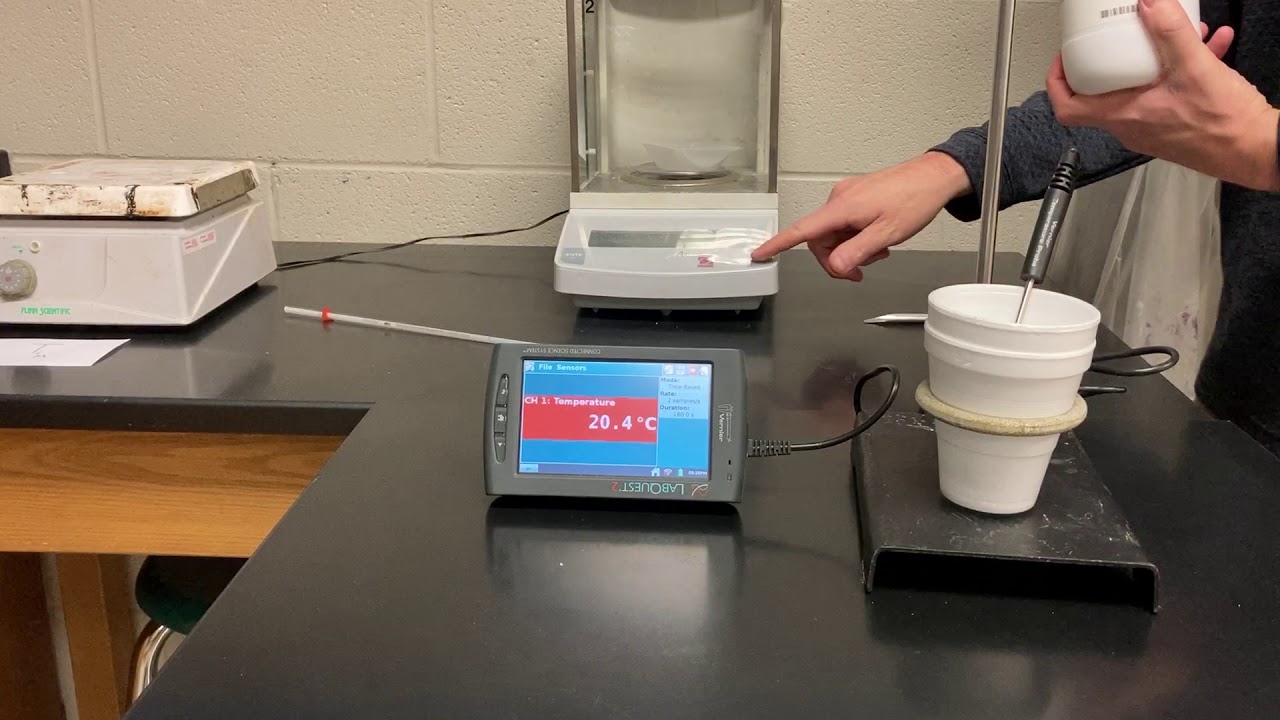Lab heat of solution YouTube